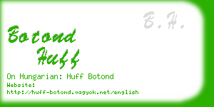 botond huff business card